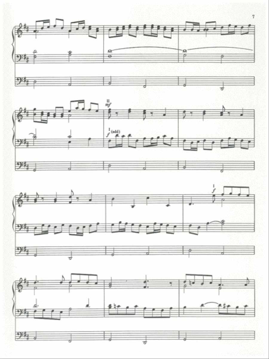 Canon in D Organ Solo scores gallery preview page 7
