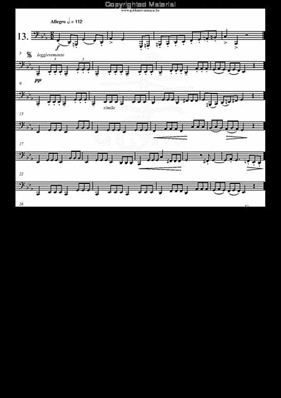 30 Etudes op. 13 Tuba scores gallery preview page 14