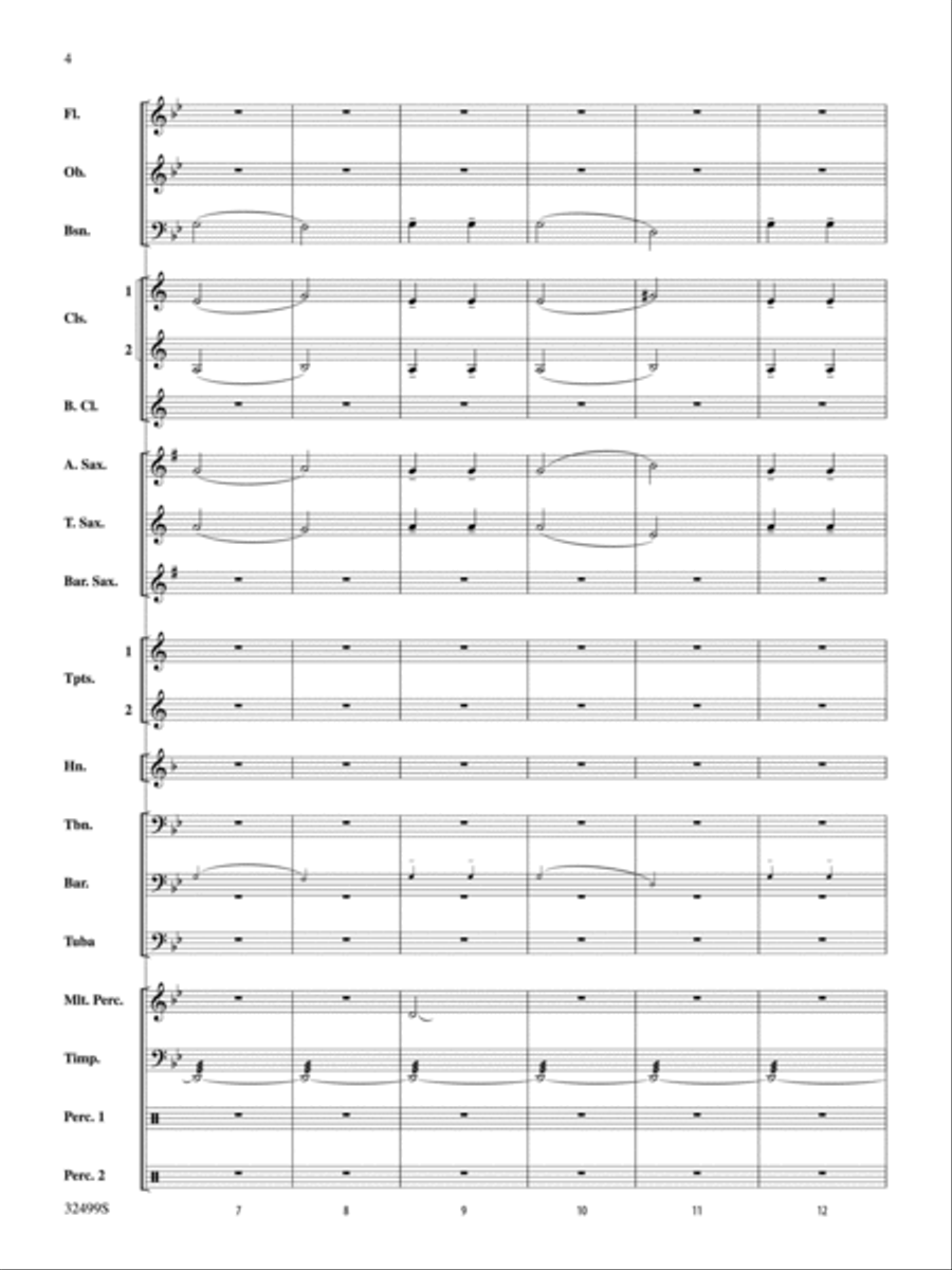 Russian Christmas Music: Score Concert Band scores gallery preview page 4