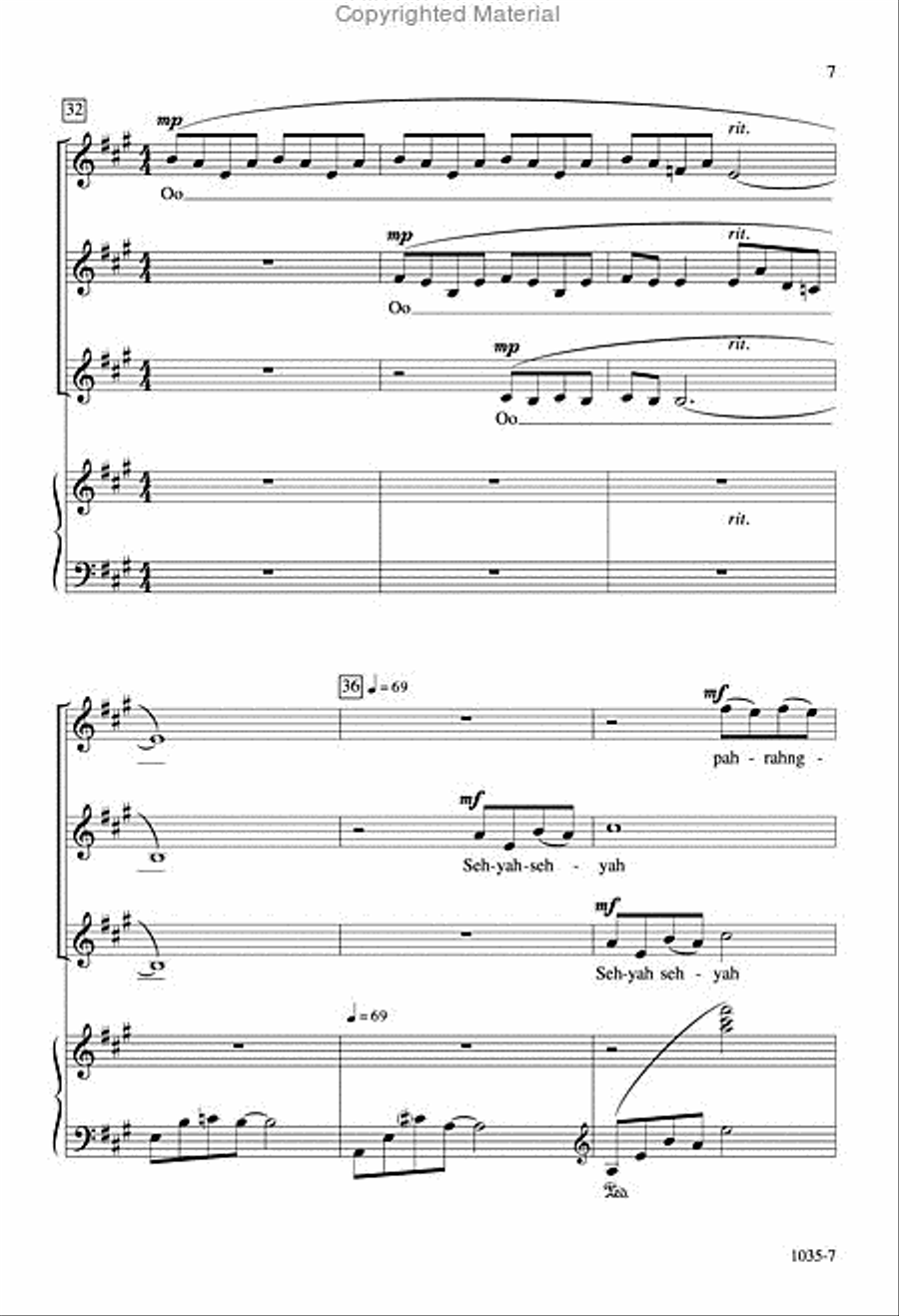 Blue Bird - SSA Octavo SSA scores gallery preview page 6