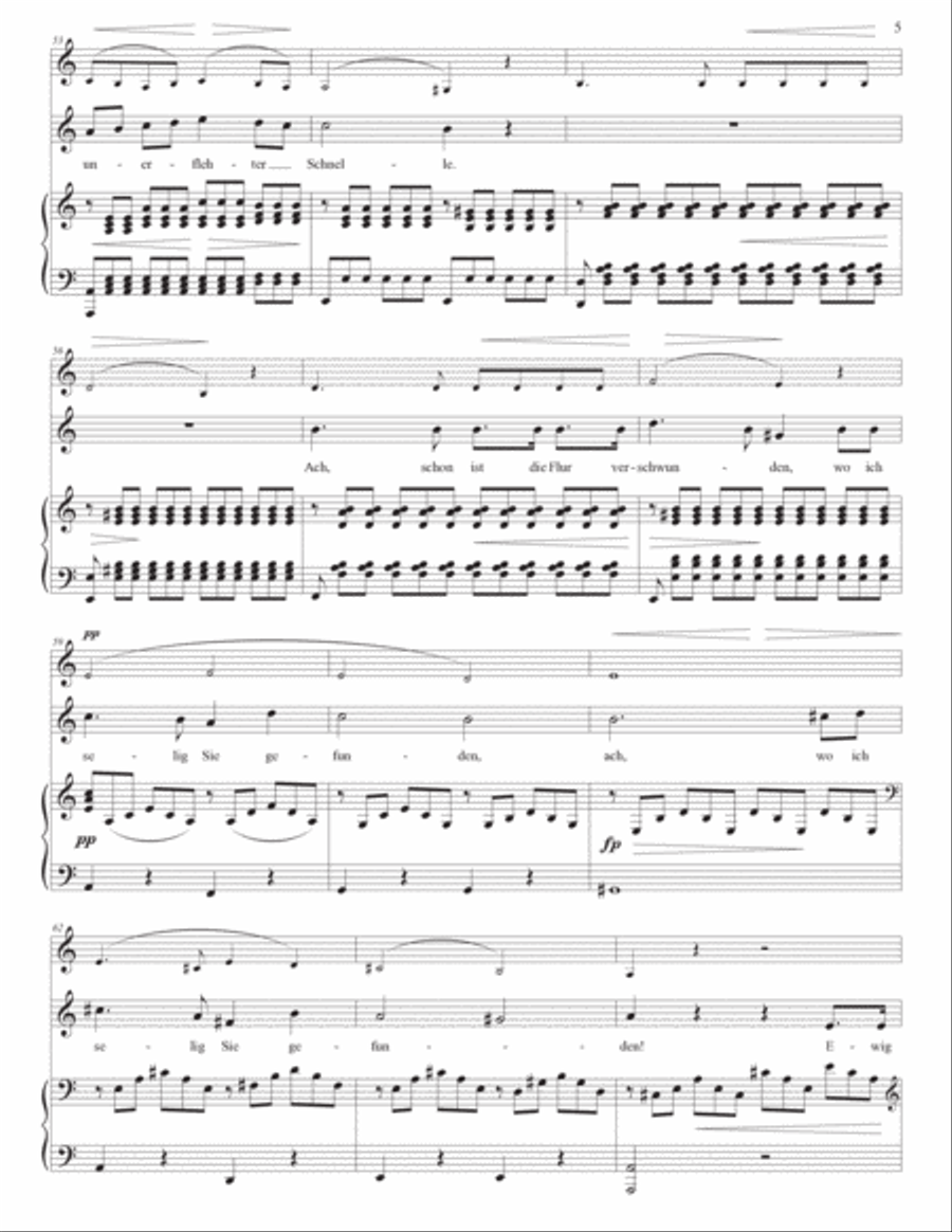 SCHUBERT: Auf dem Strom, D. 943 (transposed to C major) Voice scores gallery preview page 6