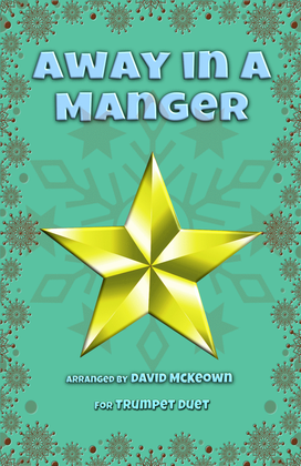 Book cover for Away in a Manger, Jazz Style, for Trumpet Duet