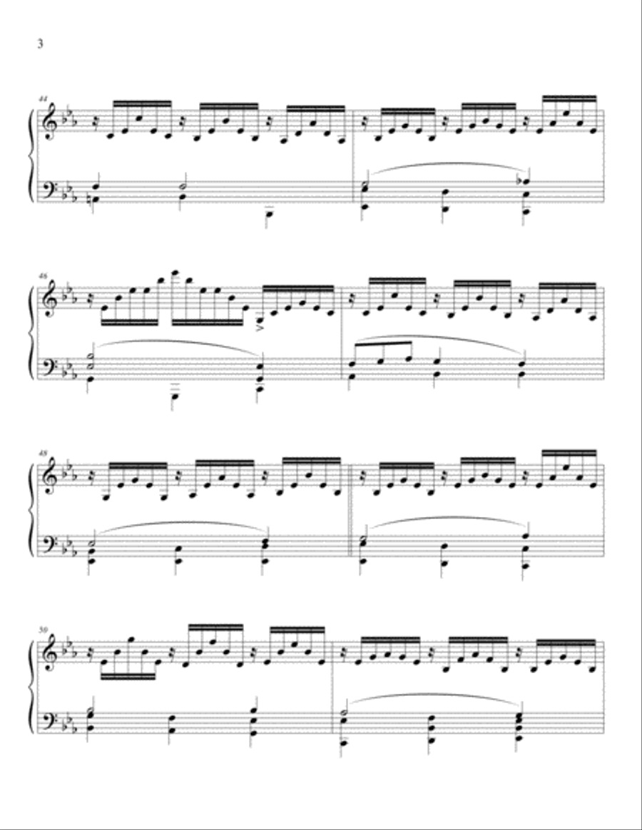 Jesu, Joy Of Mans Desiring Piano Solo scores gallery preview page 3