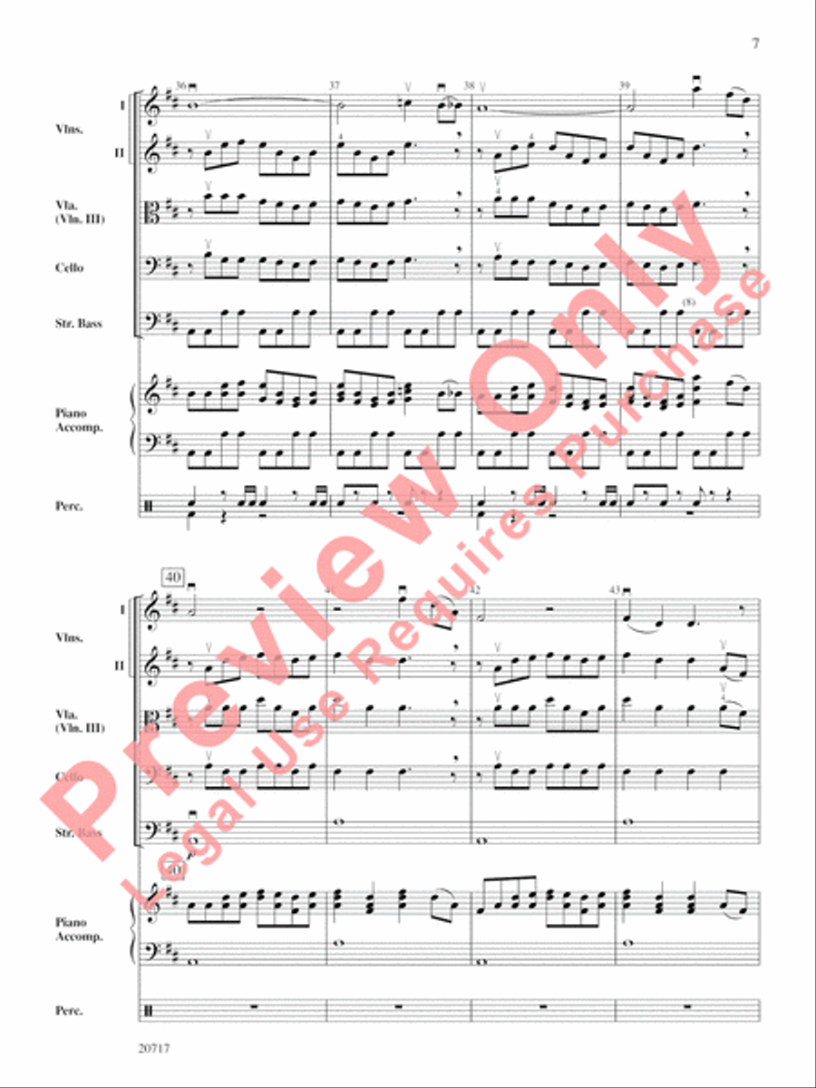 1812 Overture String Orchestra scores gallery preview page 7