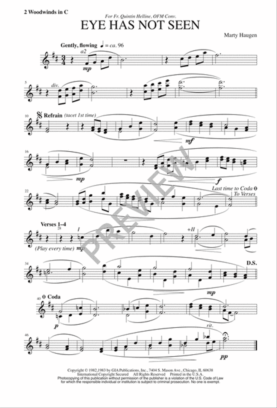 Eye Has Not Seen 4-Part scores gallery preview page 12