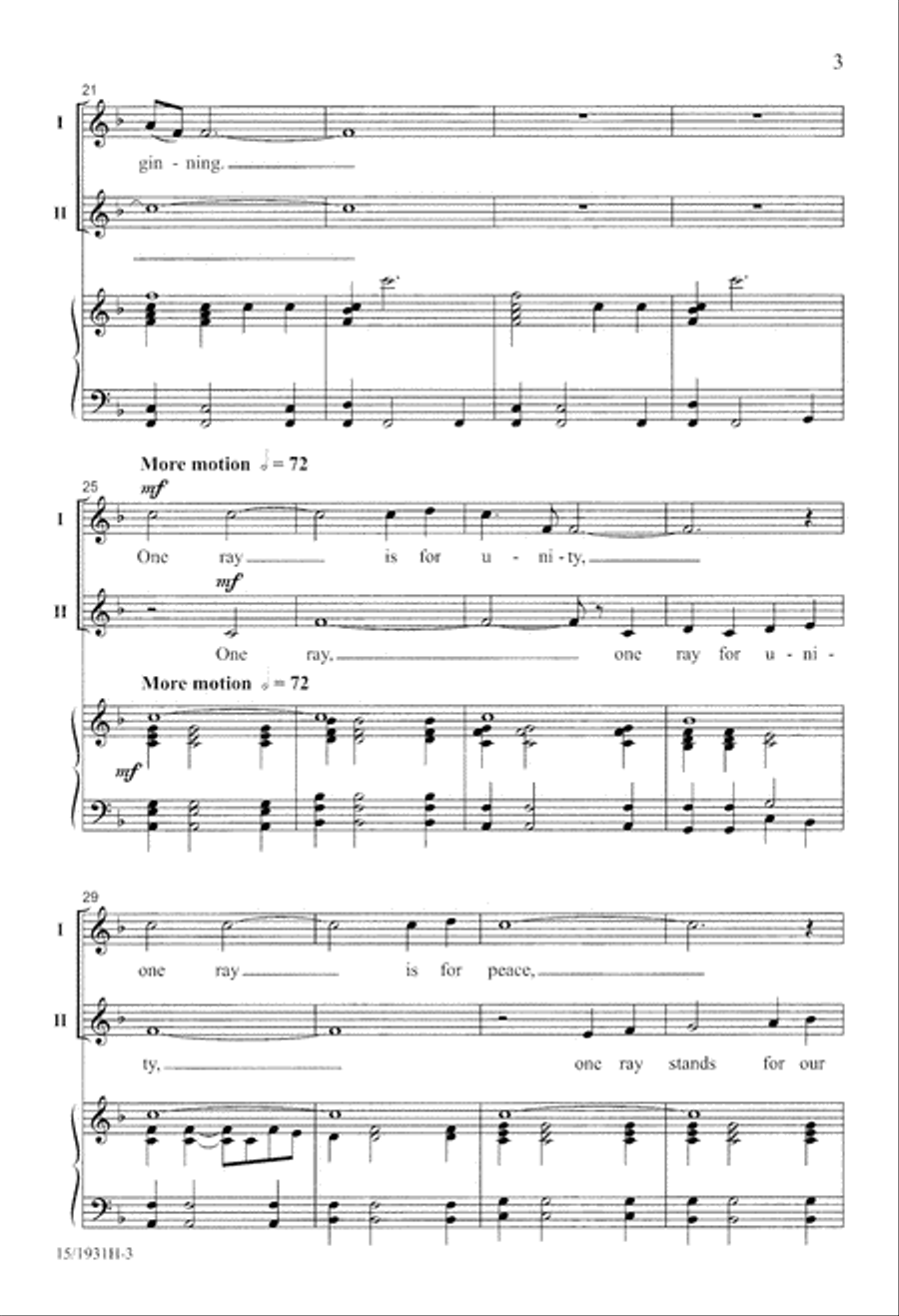 Sunrise Over America 2-Part scores gallery preview page 4