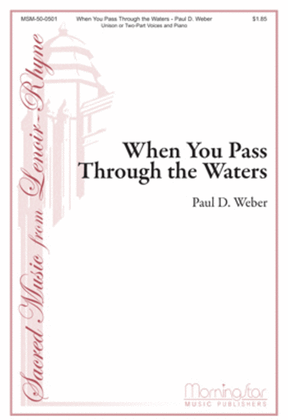 Book cover for When You Pass Through the Waters