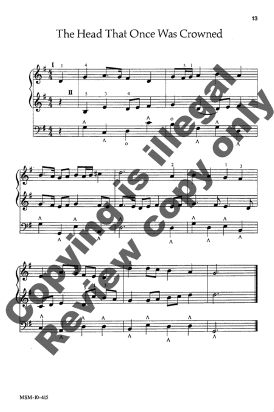 Easy Hymn Settings- Easter Organ scores gallery preview page 10