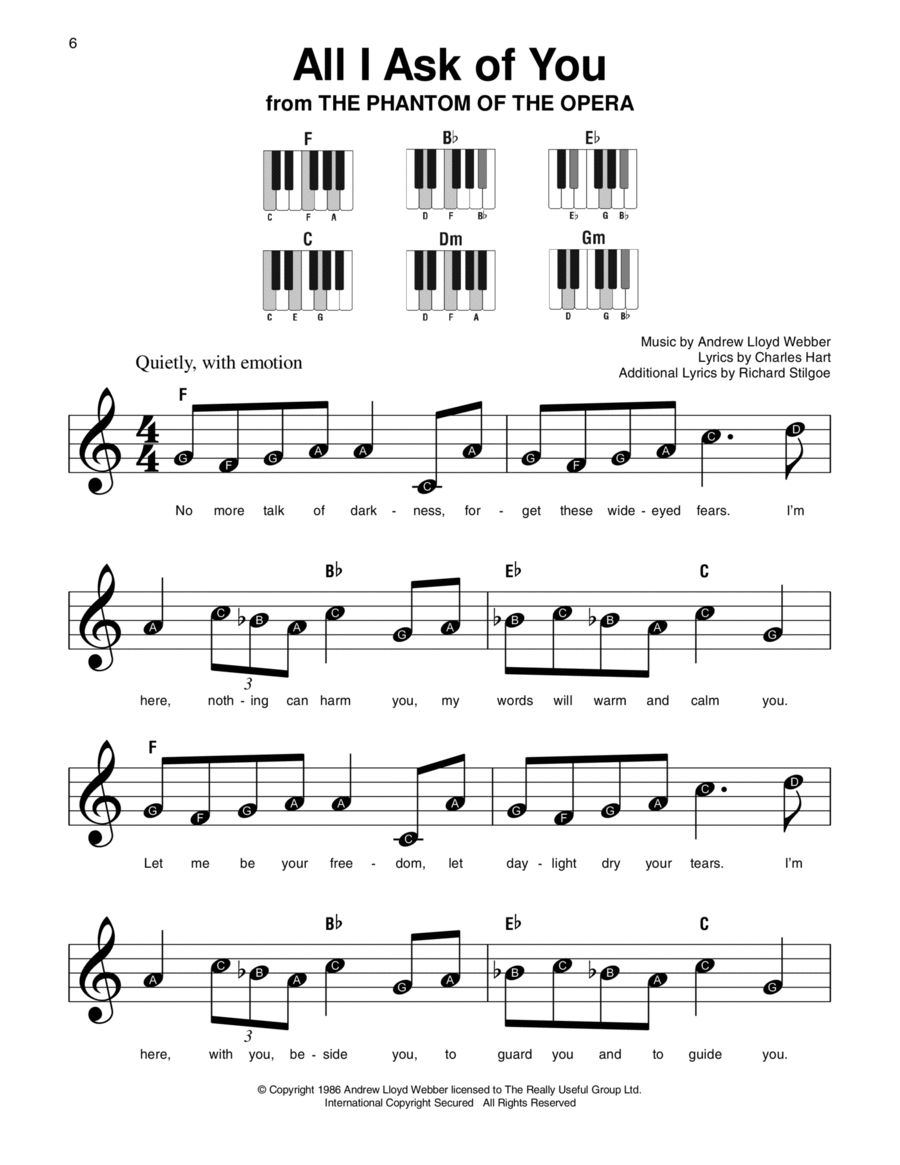 All of you piano top