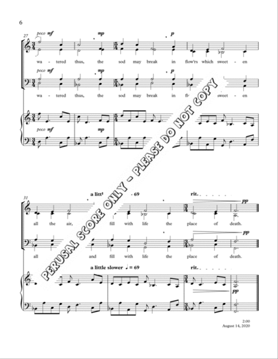 Tears 4-Part scores gallery preview page 6