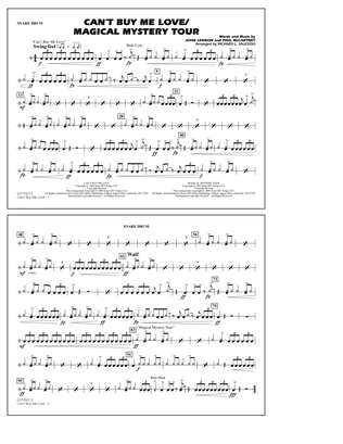 Can't Buy Me Love/Magical Mystery Tour (arr. Richard L. Saucedo) - Snare Drum
