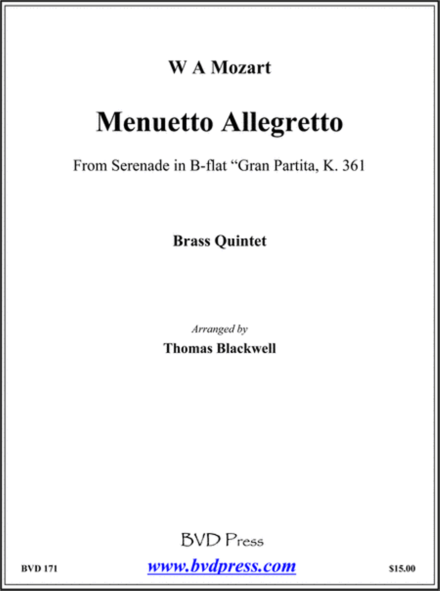 Menuetto Allegretto from 
