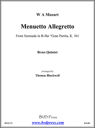 Menuetto Allegretto from "Gran Partita"