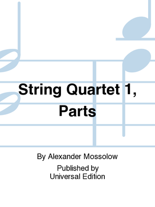 Book cover for String Quartet 1, Parts
