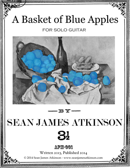 A Basket of Blue Apples
