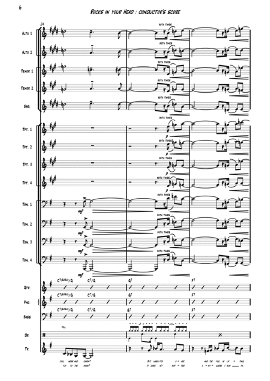 Rocks in My Head Jazz Ensemble scores gallery preview page 6