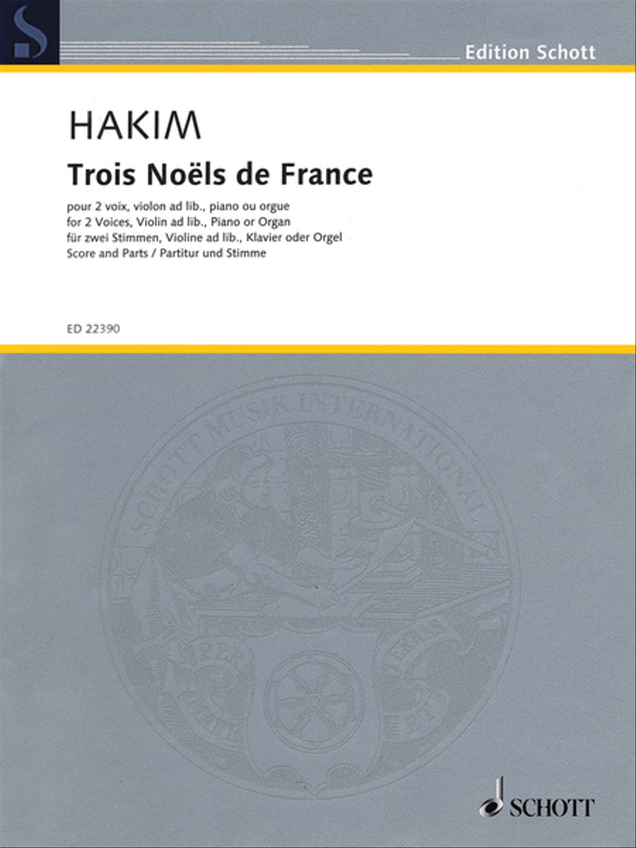 3 Noels de France Piano Accompaniment scores gallery preview page 1