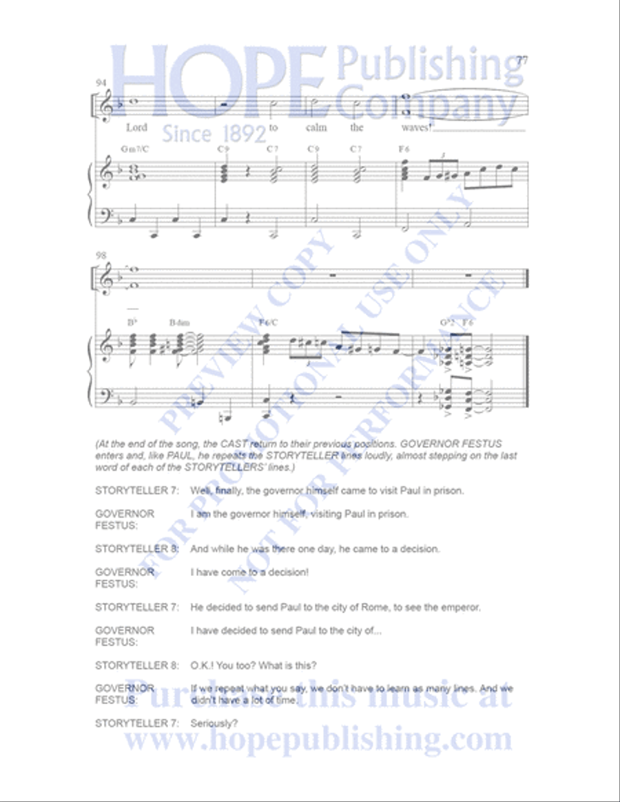 Sailor's Bible Sailor's Bible Children's Choir scores gallery preview page 78