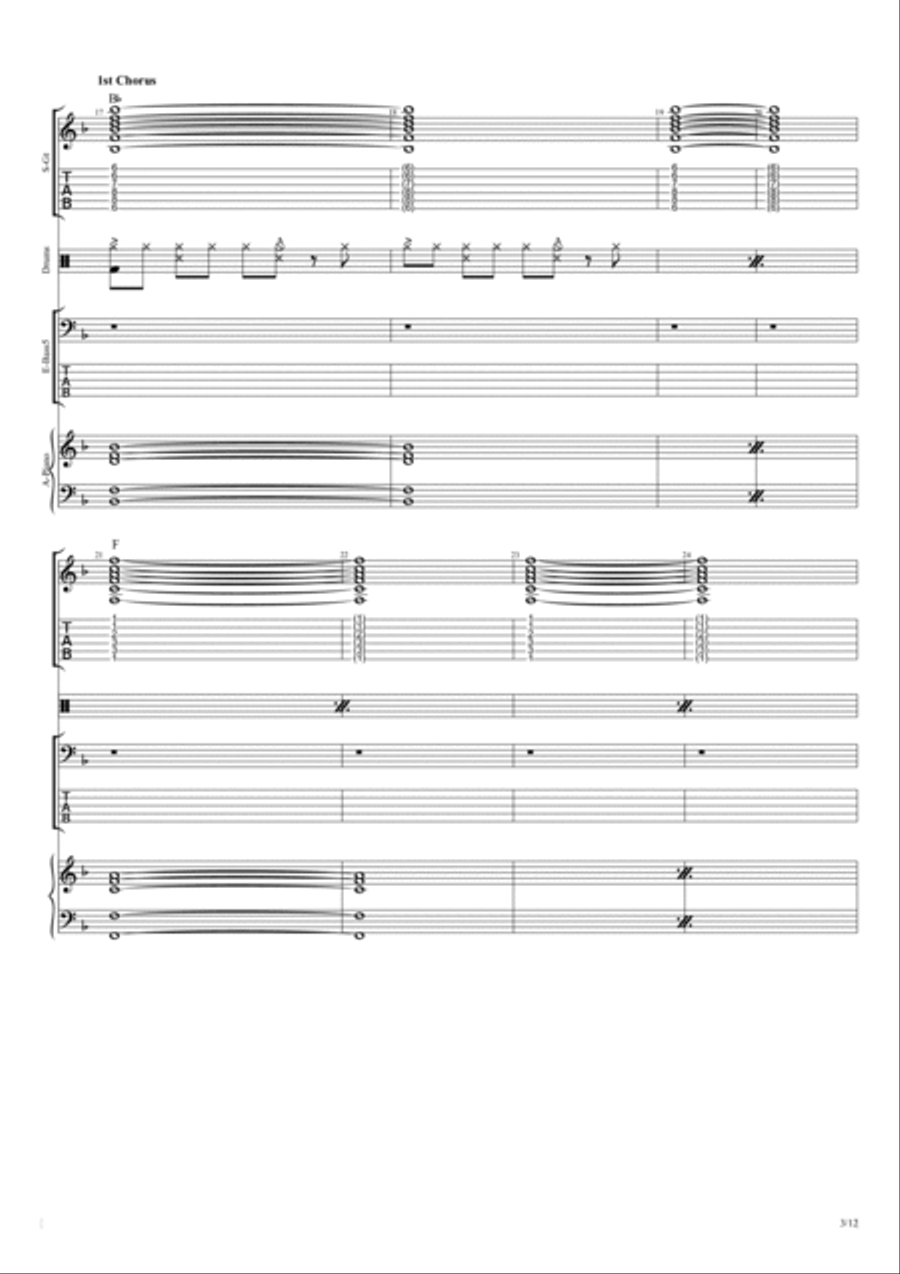 Hold Back The River Small Ensemble scores gallery preview page 3