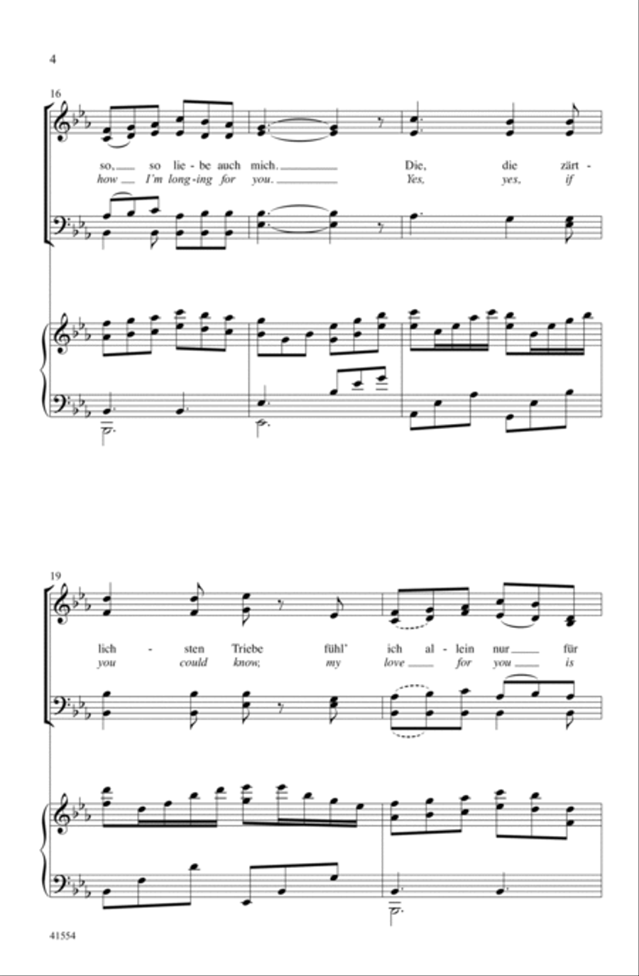 Du, Du Liegst Mir im Herzen Choir scores gallery preview page 3