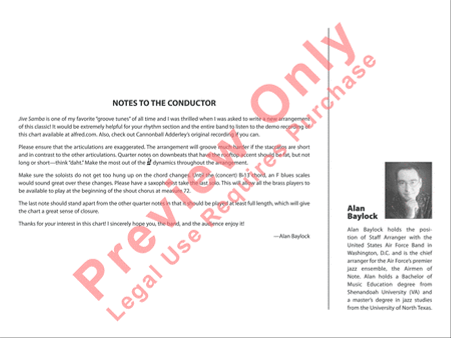 Jive Samba Jazz Ensemble scores gallery preview page 3