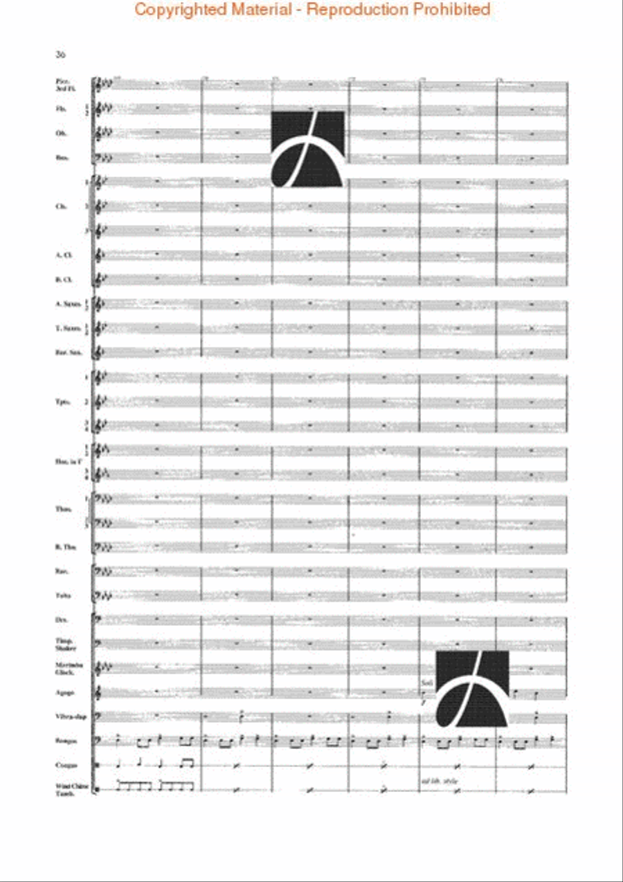 Jungle Fantasy Jungle Fantasy Concert Band scores gallery preview page 33