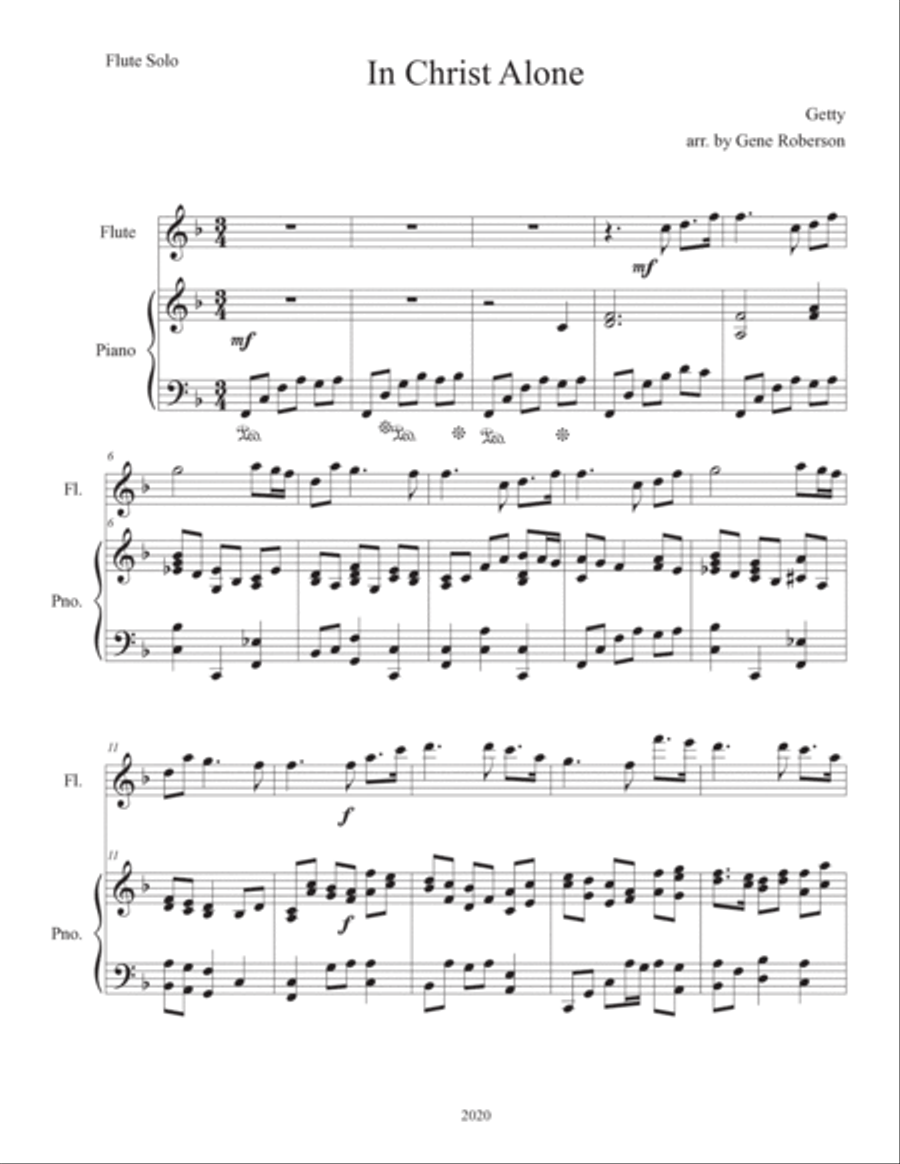 In Christ Alone Flute Solo scores gallery preview page 2