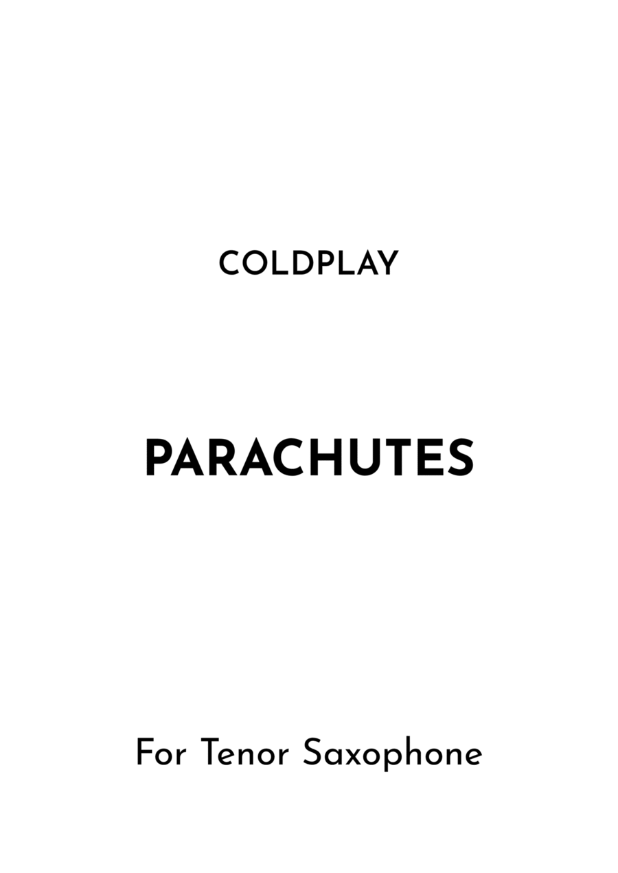 Parachutes Tenor Saxophone scores gallery preview page 1