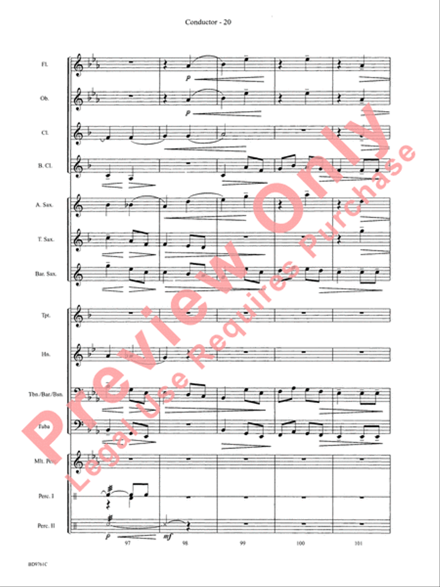 Bartók Suite (from For Children) by Bela Bartok Concert Band - Sheet Music page 23