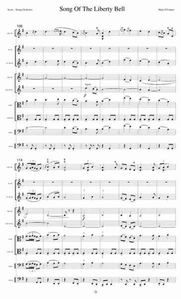 Song Of The Liberty Bell (score - violin and string orchestra) image number null