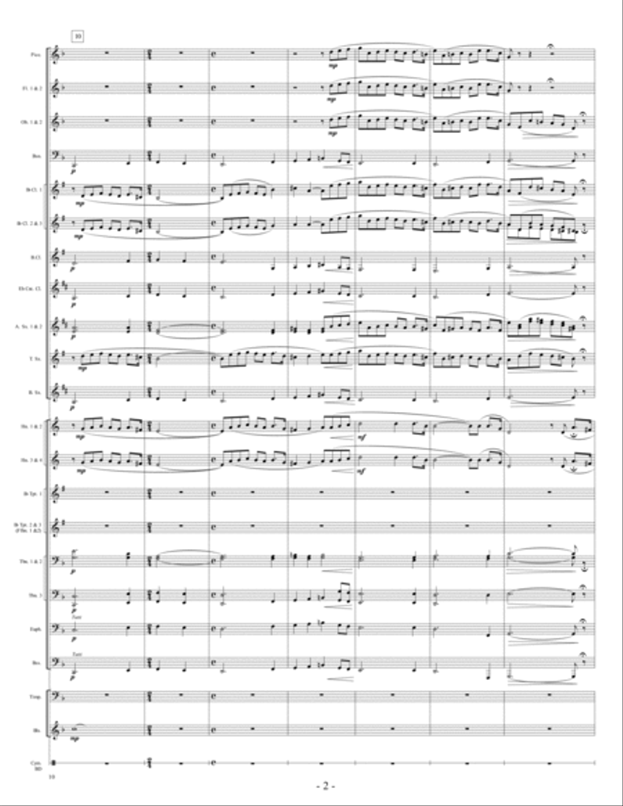 Nessun Dorma Concert Band scores gallery preview page 2