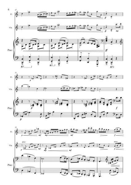 Minuet For Margaret. (Flute, Violin and Piano Arrangement) Chamber Music - Digital Sheet Music