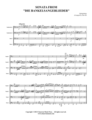 Sonata from "Die Bankelsangerlieder"