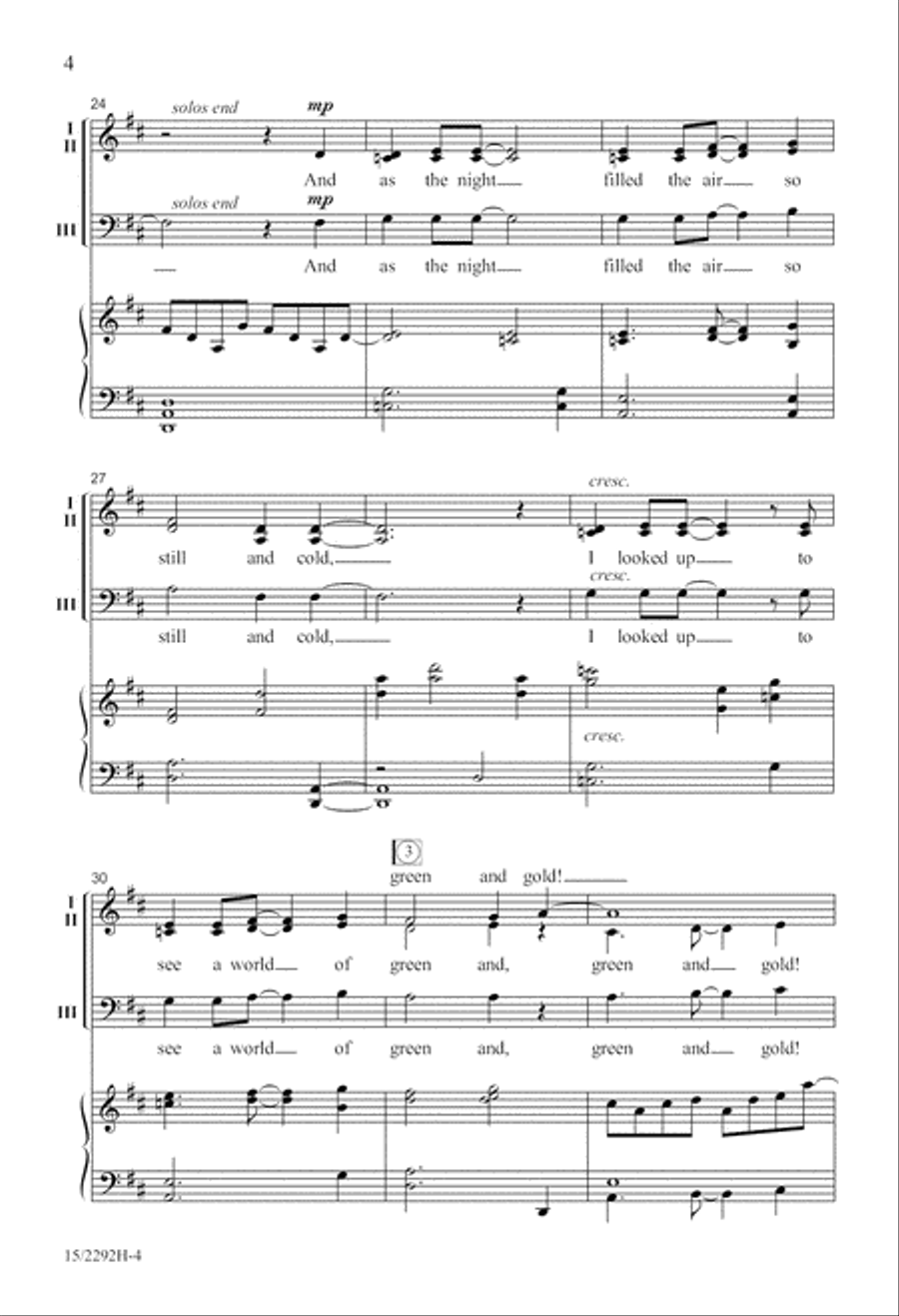 Aurora Borealis 3-Part scores gallery preview page 5