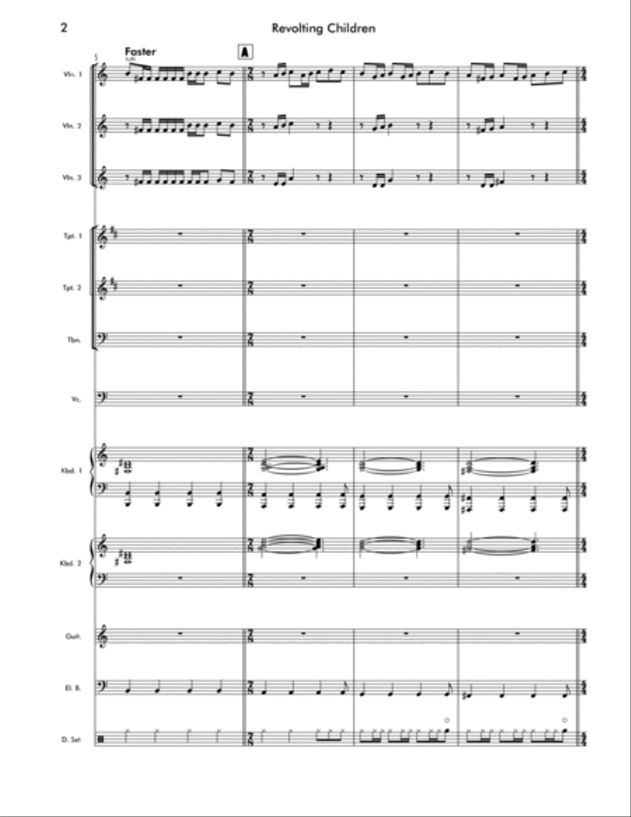Revolting Children Jazz Ensemble scores gallery preview page 3