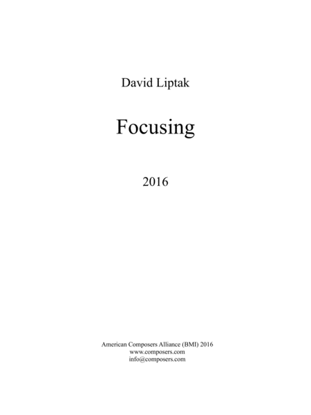 [Liptak] Focusing