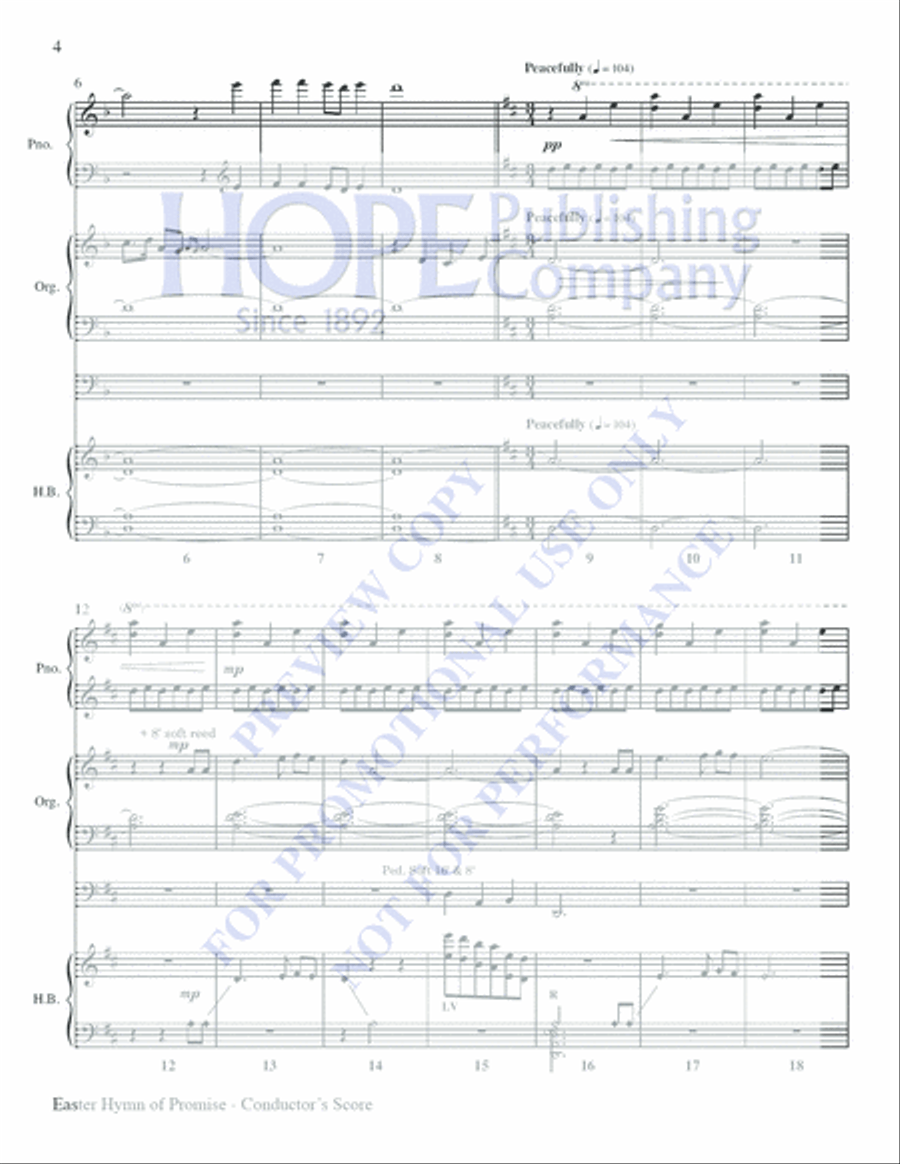 Easter Hymn of Promise Easter Hymn of Promise Choir scores gallery preview page 3