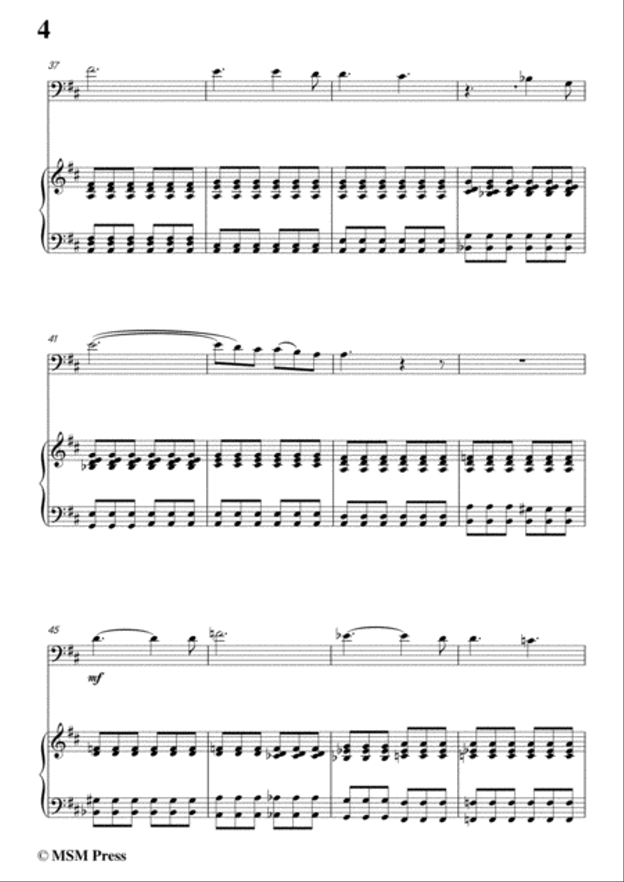Berlioz-Sur les Lagunes,for Cello and Piano Voice scores gallery preview page 6