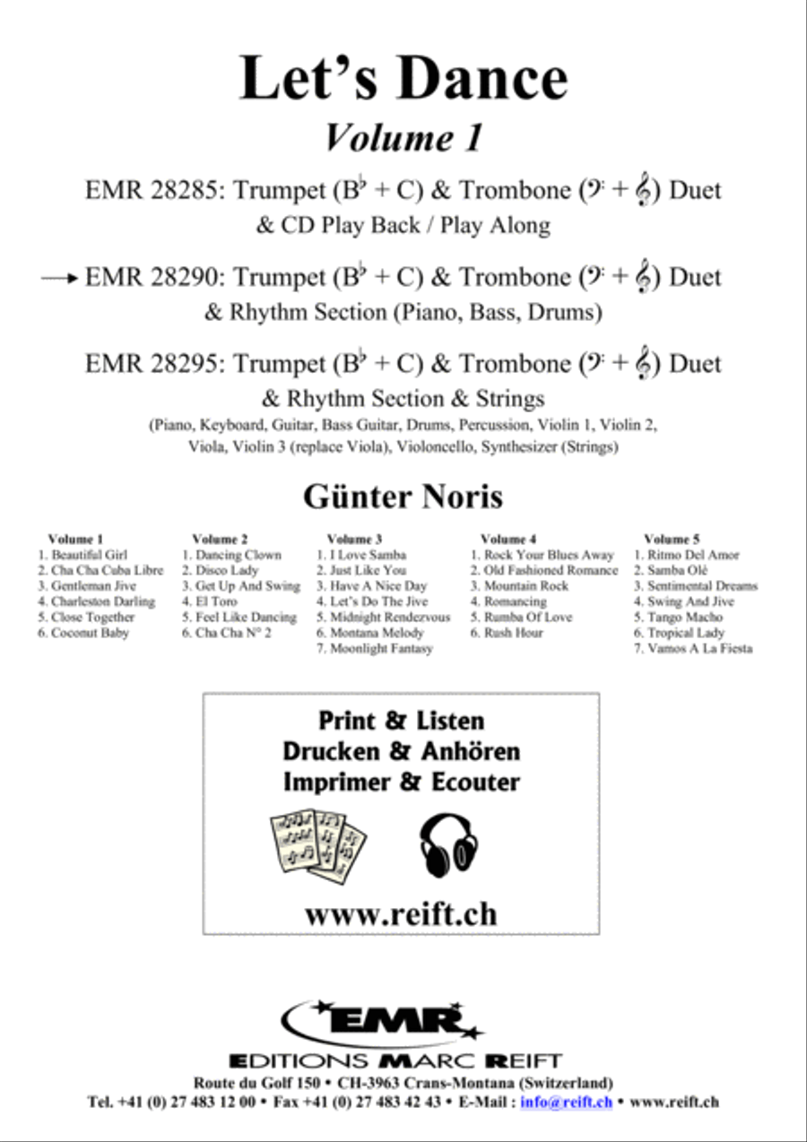 Let's Dance Volume 1 Brass Ensemble scores gallery preview page 2