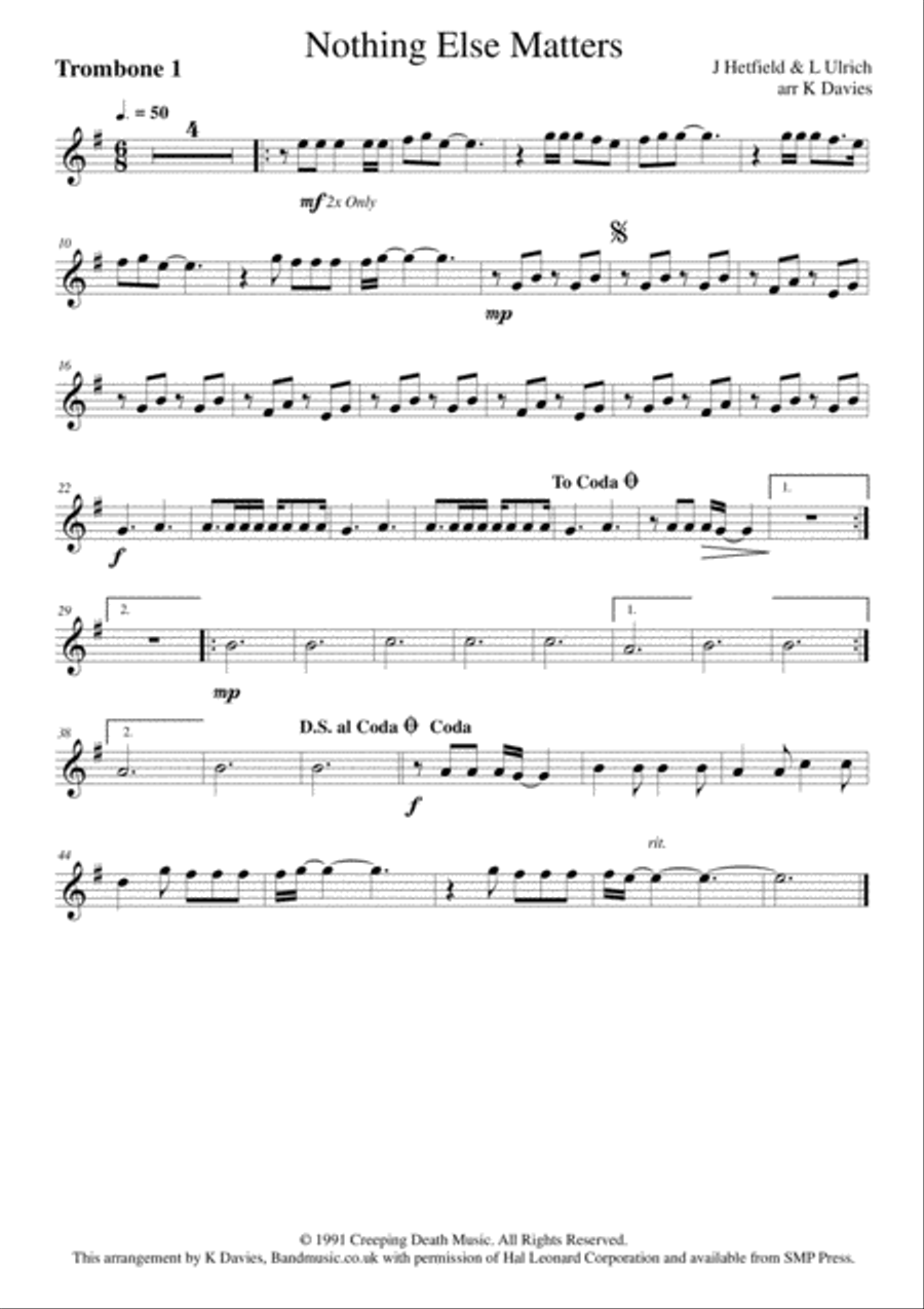 Nothing Else Matters Small Ensemble scores gallery preview page 4