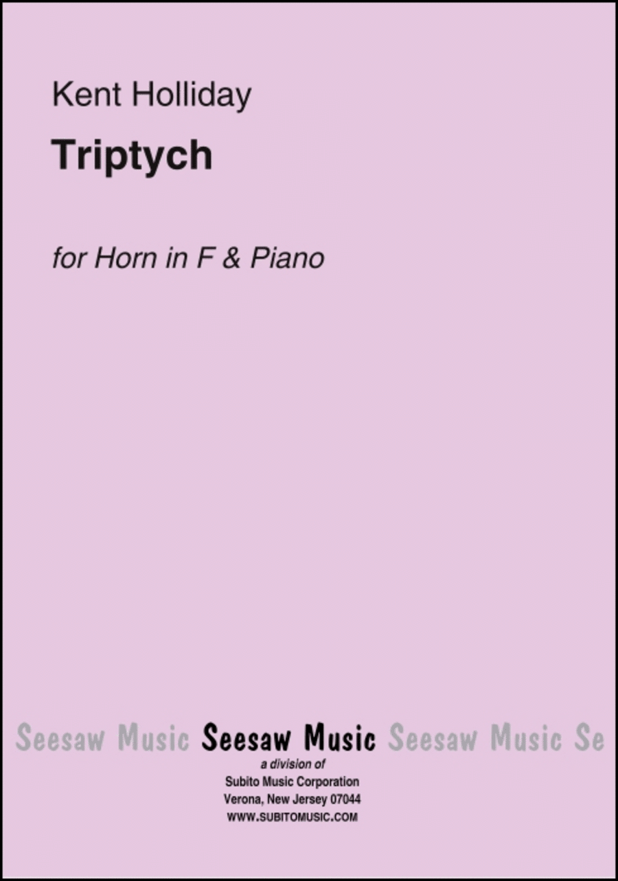 Triptych Triptych Piano Accompaniment scores gallery preview page 1