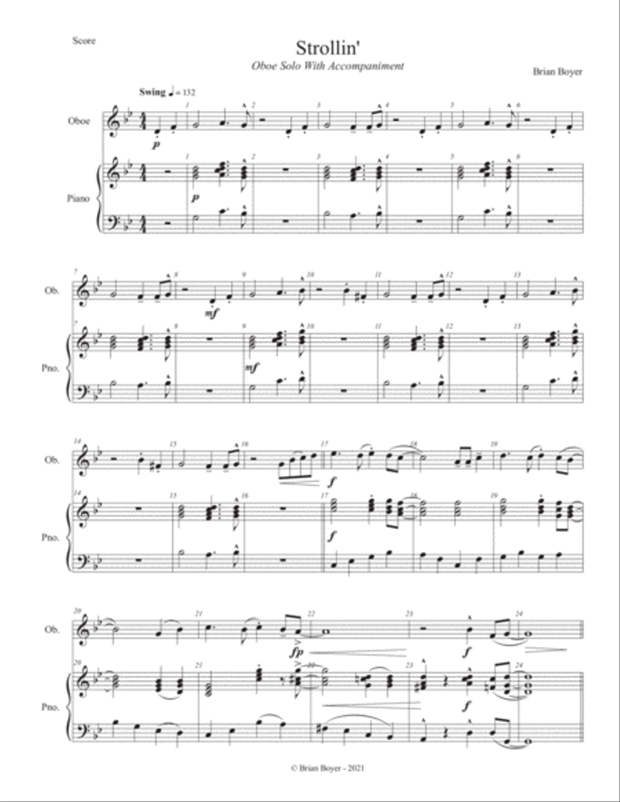 Strollin' - Flex Solo for All Instruments Small Ensemble scores gallery preview page 6