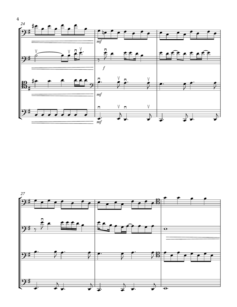 Dream On Cello scores gallery preview page 4