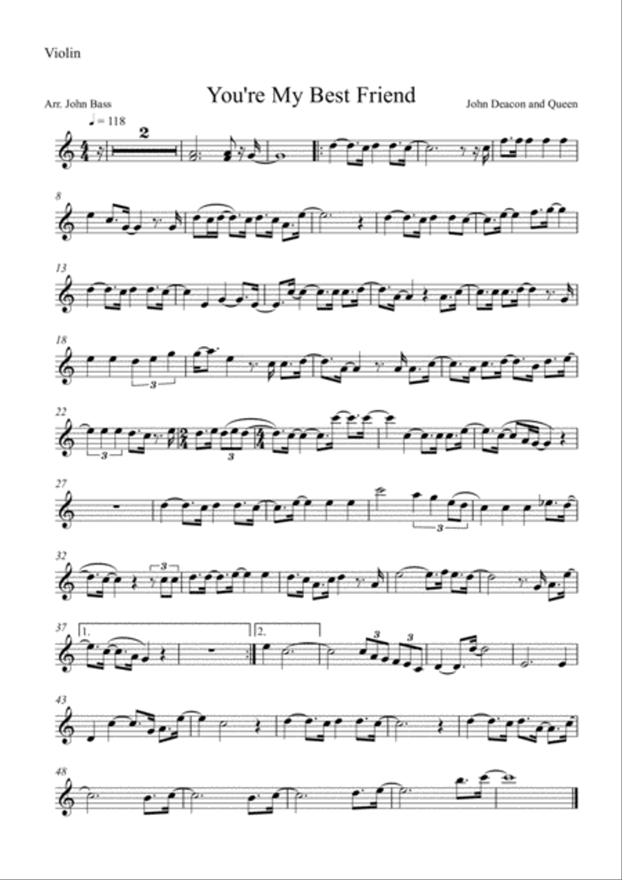 You're My Best Friend You're My Best Friend String Trio scores gallery preview page 3