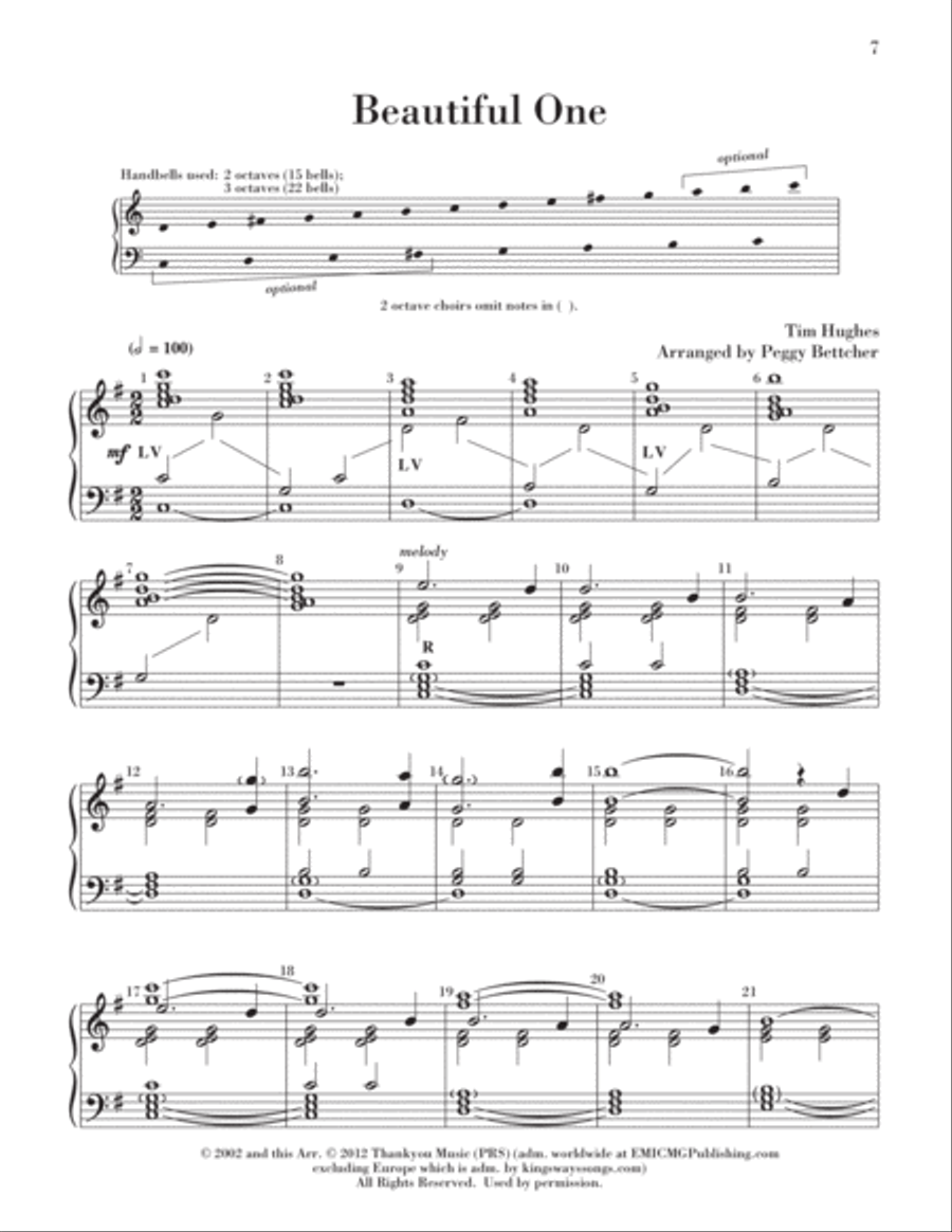 Easy to Ring Praise and Worship 3-Octaves scores gallery preview page 10