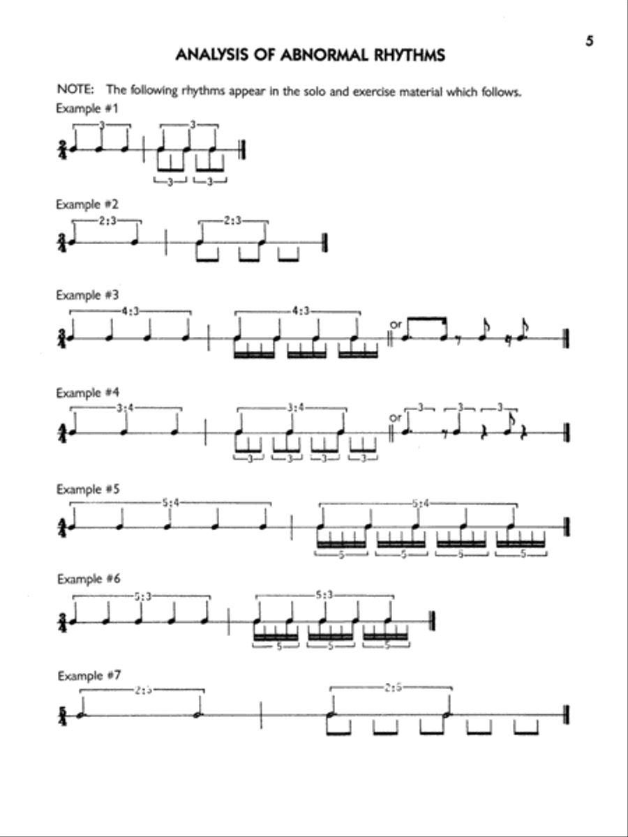 Polyrhythmic Studies for Snare Drum