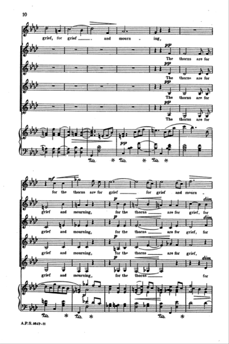 The Rose of Avontown, Op. 30 SSAA scores gallery preview page 10