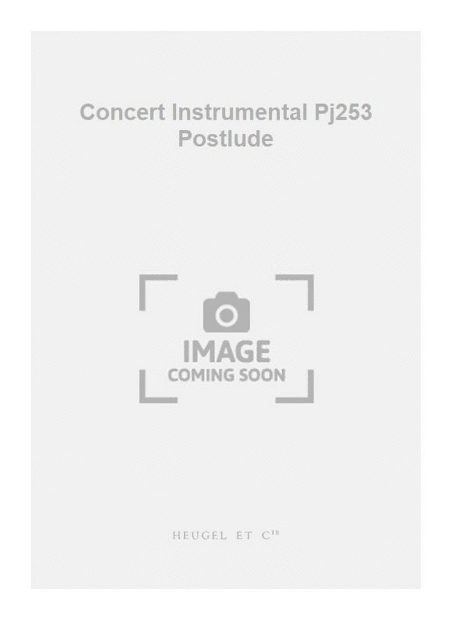 Concert Instrumental Pj253 Postlude Set of Parts scores gallery preview page 1
