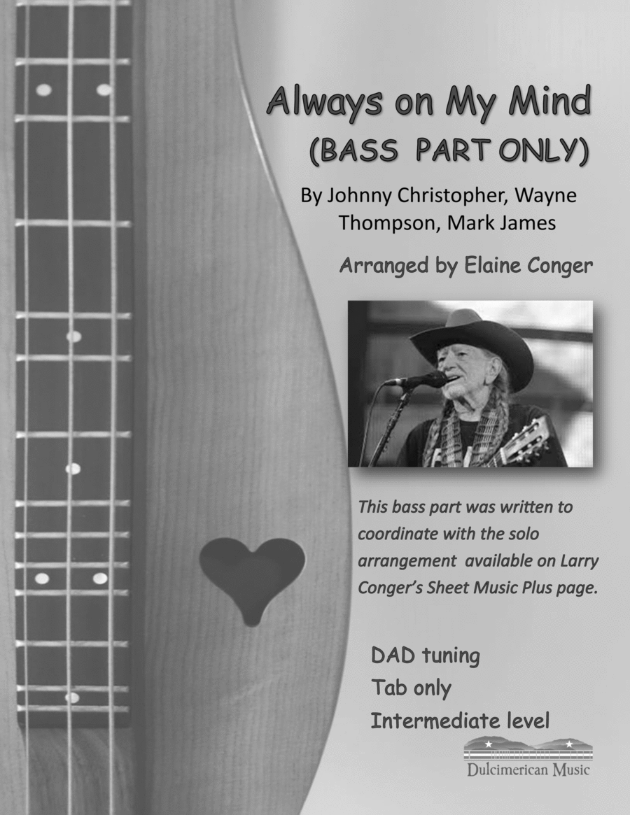 Always On My Mind Dulcimer scores gallery preview page 1