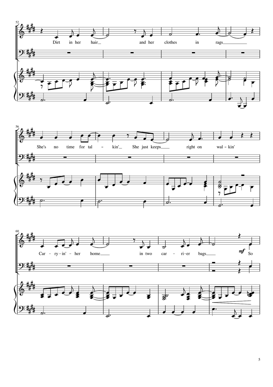 Streets Of London 4-Part scores gallery preview page 5